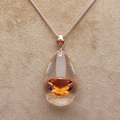 AmbeNus256 Zircon Necklace - Thumbnail