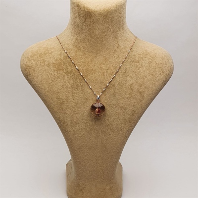 AmbeNus664 Gonca & Gümüş Sonsuzluk Kolye - 2