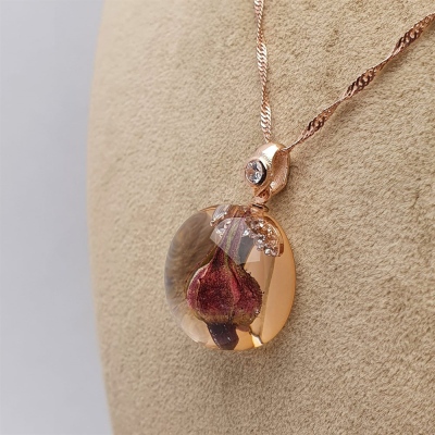 AmbeNus664 Gonca & Gümüş Sonsuzluk Kolye - 4