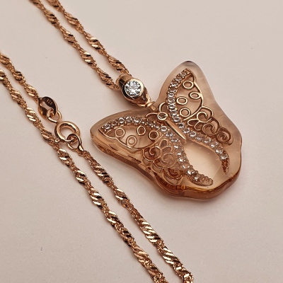 nusnus - AmbeNus792 (Silver Butterfly Necklace)