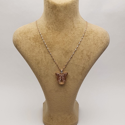 AmbeNus792 (Silver Butterfly Necklace) - Thumbnail