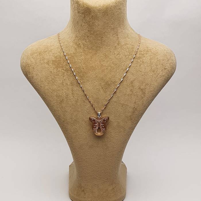 AmbeNus792 (Silver Butterfly Necklace)