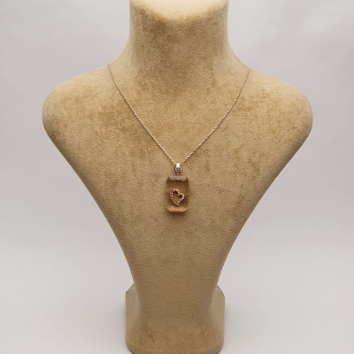 AmbeNus794 (Silver Heart Necklace) - Thumbnail