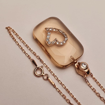 AmbeNus794 (Silver Heart Necklace) - Thumbnail