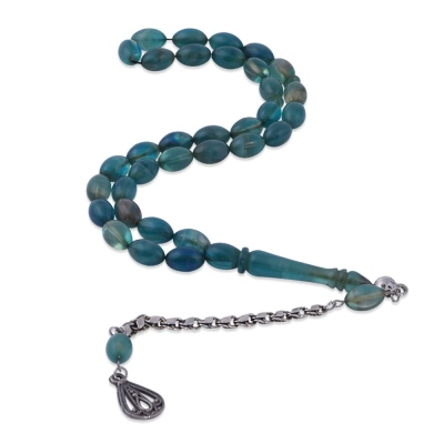 nusnus - Barley Cut Hareli Blue Squeezing Amber Rosary