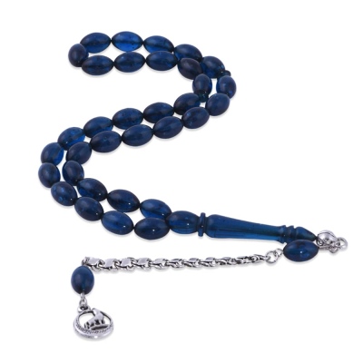 nusnus - Barley Cut Blue Squeezing Amber Rosary