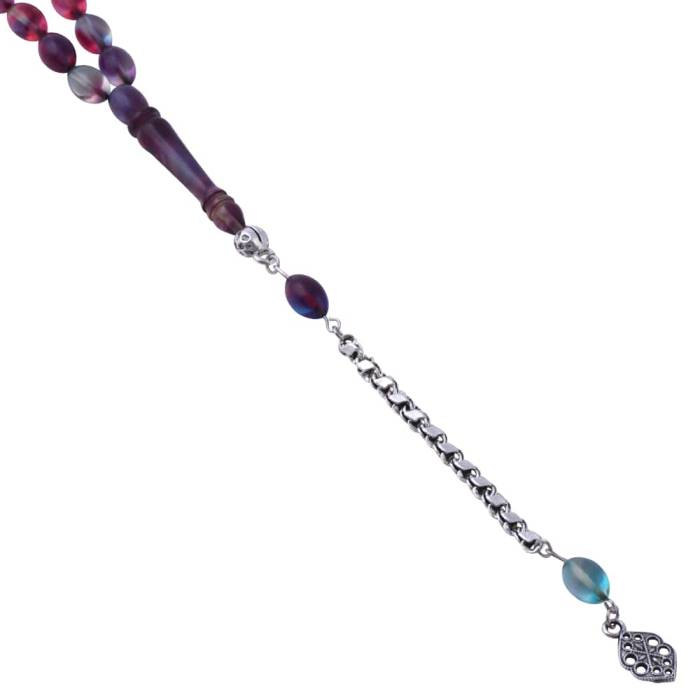 Barley Cut Coloured Squeezing Amber Rosary
