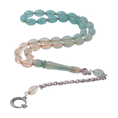 Arpa Kesim Sıkma Kehribar Tesbih - nusnus