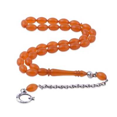 nusnus - Barley Cut Orange Squeezed Amber Rosary