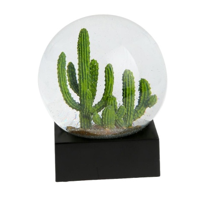 Lucky Art - Standing Cactus Figured Glass Globe