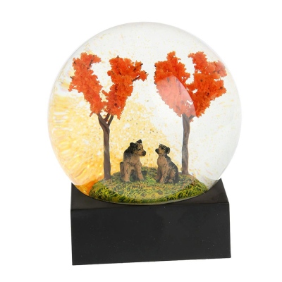 Lucky Art - Standing Orange Tree Figured Sphere