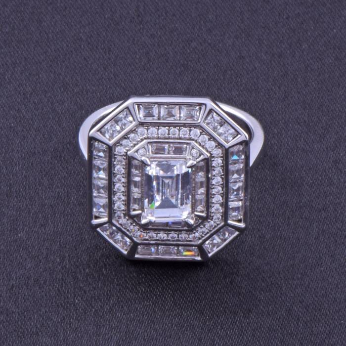 Women's Ring with Baguette Stone ZRK 2200 5.7 GR NS-04140 - 2
