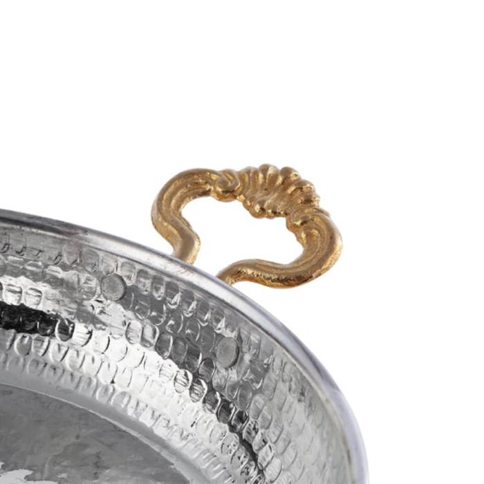 Bakır Sahan ve Ahşap Altlık 20 cm - 2