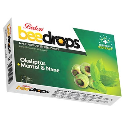 Balen - Balen Beedrops Okaliptüs+Mentol-Nane Aromalı Drops