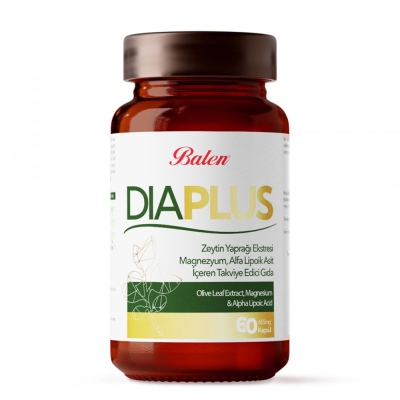 Balen - Balen Dia Plus Zeytin Yap. Magnezyum & Alfa Kapsül 655 Mg 