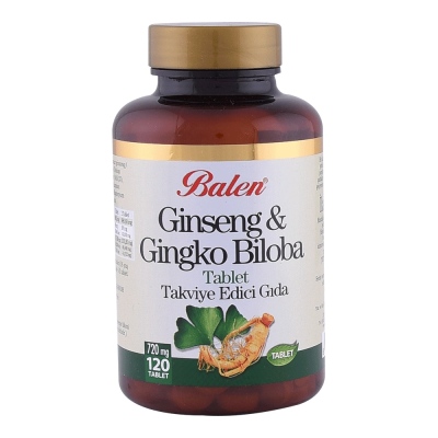 Balen - Balen Ginseng & Gingko Biloba Tablet 720Mg 120 Tablet