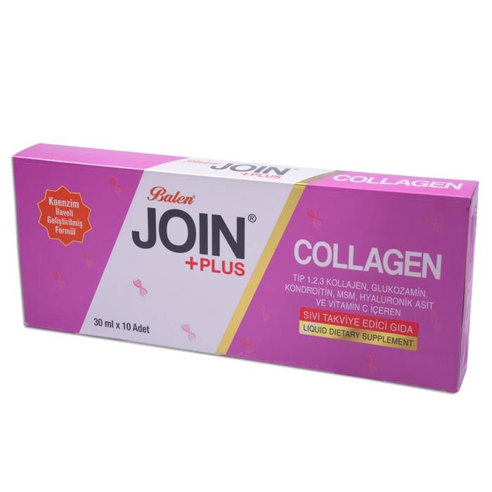 Balen Join+Plus Type 1,2,3 Collagen, Glucosamine, Chondroitin, MSM, Hyaluronic Acid and Vitamin C Shot