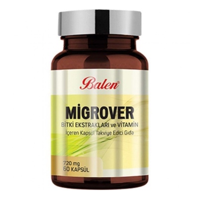 Balen - Balen Migrover Plant Extracts And Vitamin Containing Capsule 720Mg 60 Capsules