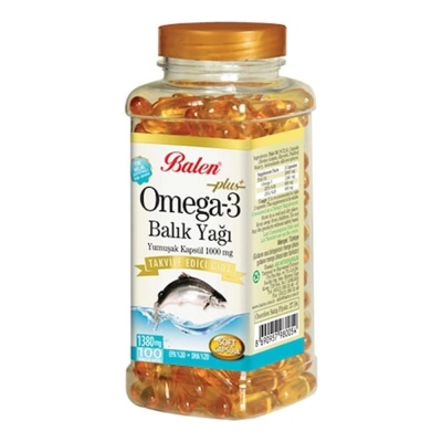 Balen - Balen Omega 3 Fish Oil Soft Capsule 1380 Mg* 100 Capsules