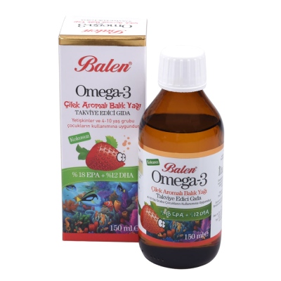 Balen - Balen Omega 3 Çilek Aromalı 150 ml