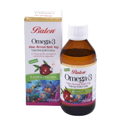 Balen - Balen Omega 3 Cherry Flavoured Fish Oil 150 ml