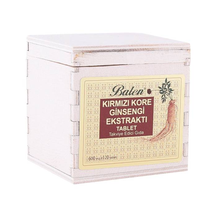 Balen Red Korean Ginseng Tablet (Wooden Box) 120 Tablets