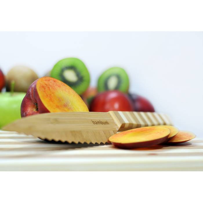 Bamboo Serrated Chef Knife