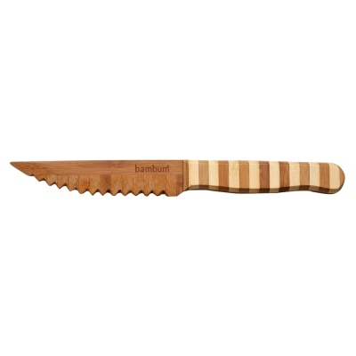 Bamboo Serrated Vegetable And Fruit Knife - Thumbnail
