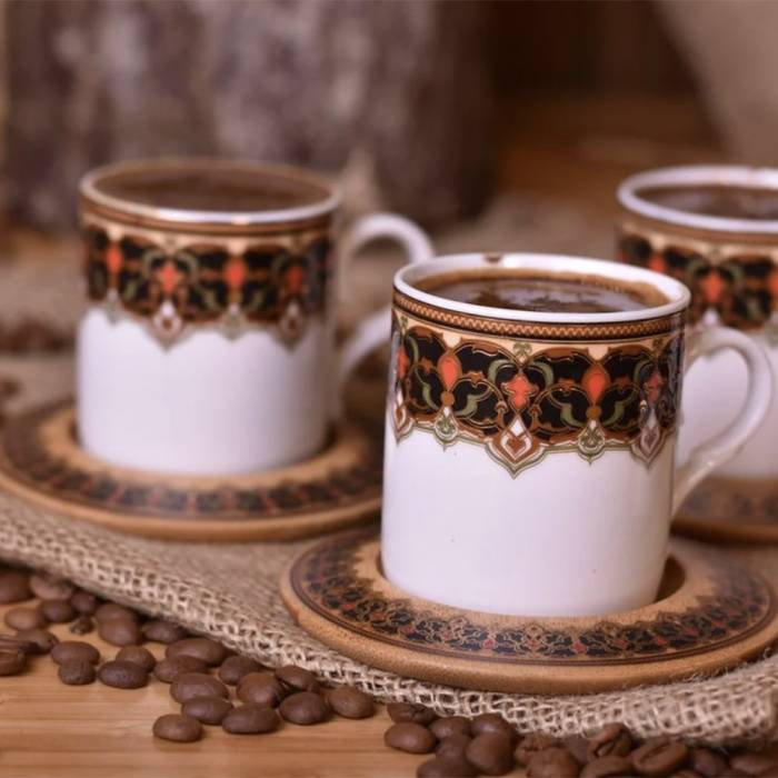 Bambum Fervia - 6 Kişilik Kahve Fincan Takımı Dar - 3