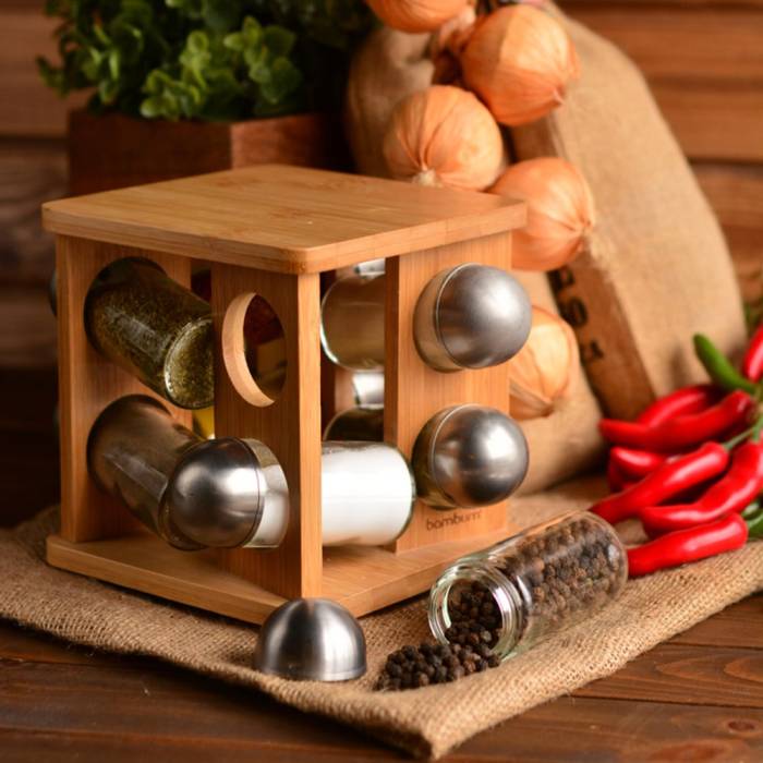 Bambum Fonti 8 Li Bamboo Spice Holder