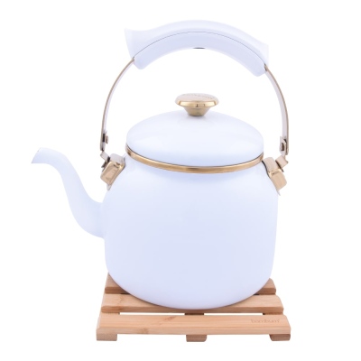 Tasev - Bambum Hood - Vintage Teapot White