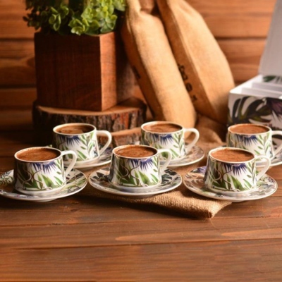 Bambum Notte Prestige 6 Person Coffee Cup Set - Thumbnail