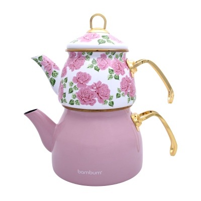 Bambum - Bambum Summer - Teapot Set Pink Patterned