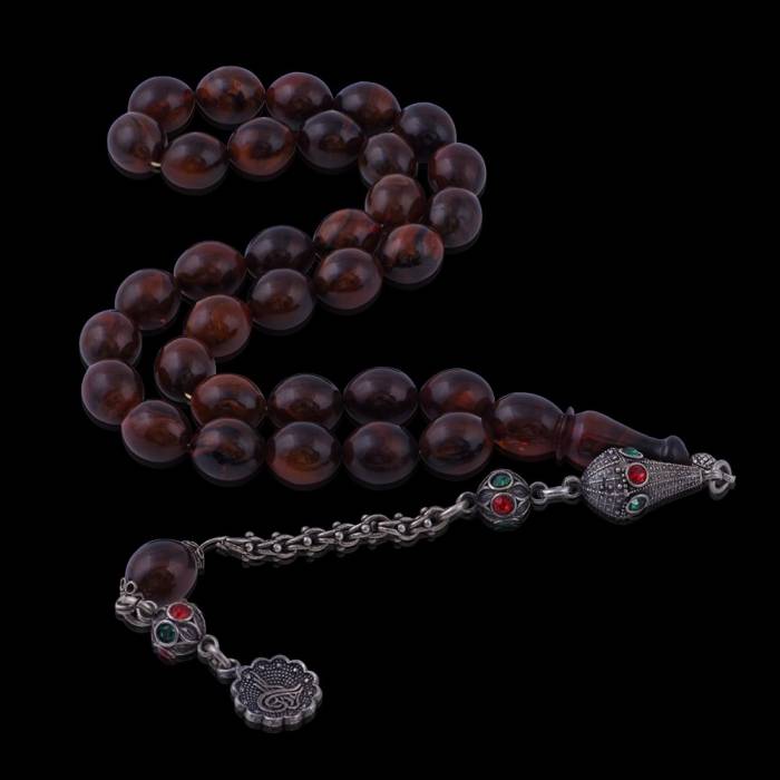 Barley Cut Katalin Silver Tasseled Rosary TBU 51