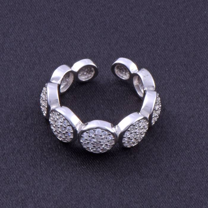 Women 925 Sterling Silver Ring (ZRK 2160) Round Model with Stone 4.1 gr