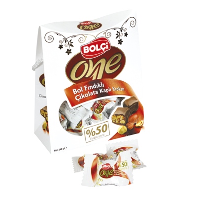 Bolçi - Bolçi One Milk Chocolate with Hazelnut 240 Gr Bolu Chocolate