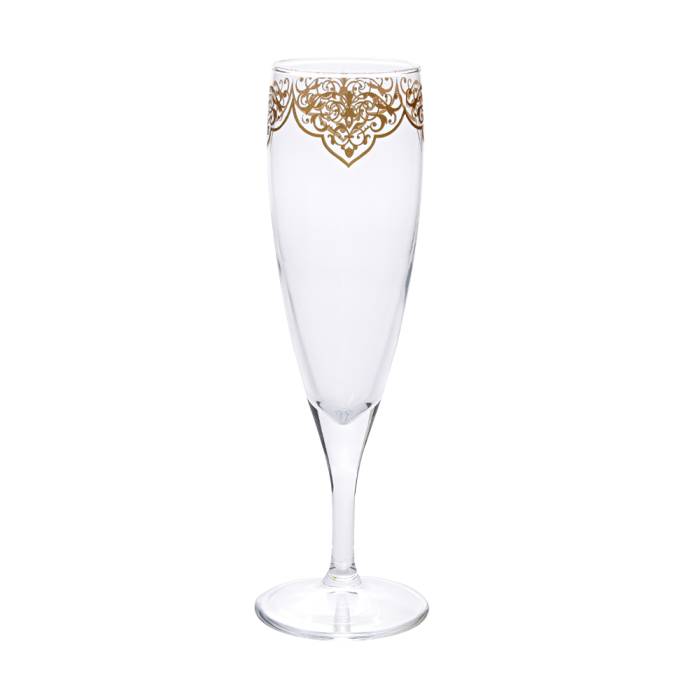 Camhare Berk Altın 6 lı Şampanya Bardağı 44896