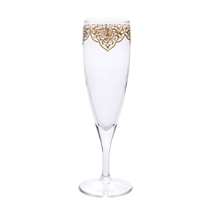 Camhare Berk Gold 6-piece Champagne Glass 44896 - 1