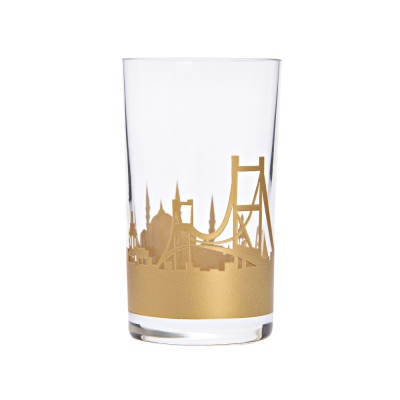 CAMHARE - Camhare İstanbul Altın 6 lı Kahve Su Bardağı 62508/K