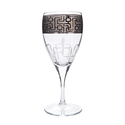 Camhare Labirent Platin 6 lı Ayaklı Bardak 44876 - CAMHARE