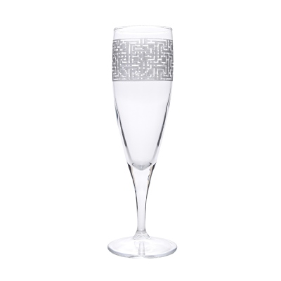 CAMHARE - Camhare Labirent Platin 6 lı Şampanya Bardağı 44896