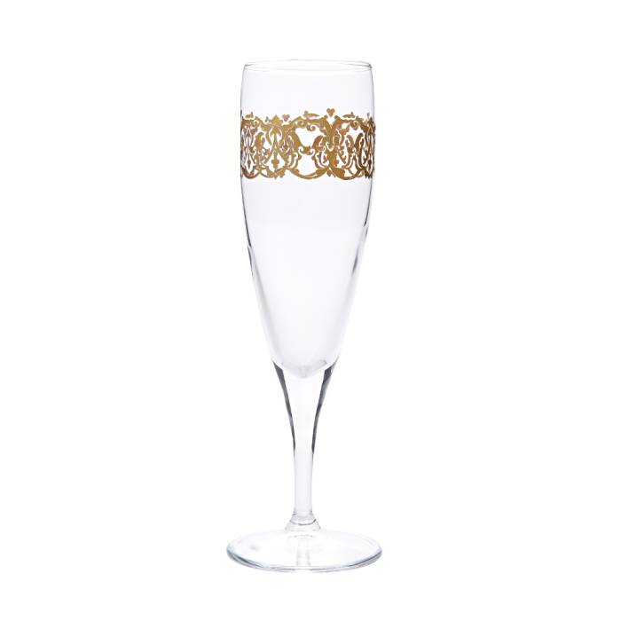 Camhare Rumi Altın 6 lı Şampanya Bardağı 44896