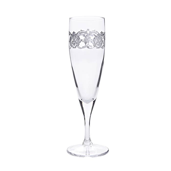 Camhare Rumi Gümüş 6 lı Ayaklı Bardak 44896 - 1