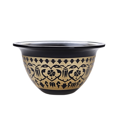 Camhare Siyah Dekor Kase - CAMHARE