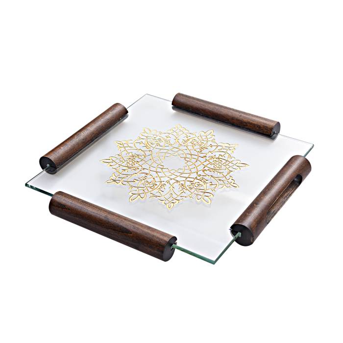 Camhare Crown Gold Square Tray No 5