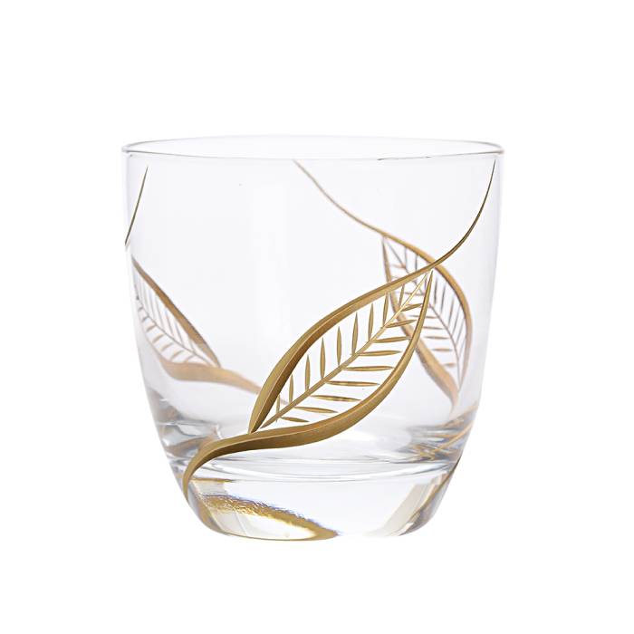 Camhare Yaprak Altın 6 lı Viski Bardağı 42030