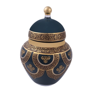 Canba - Canba Beylerbeyi Turquoise Boutique Sugar Bowl with Lid