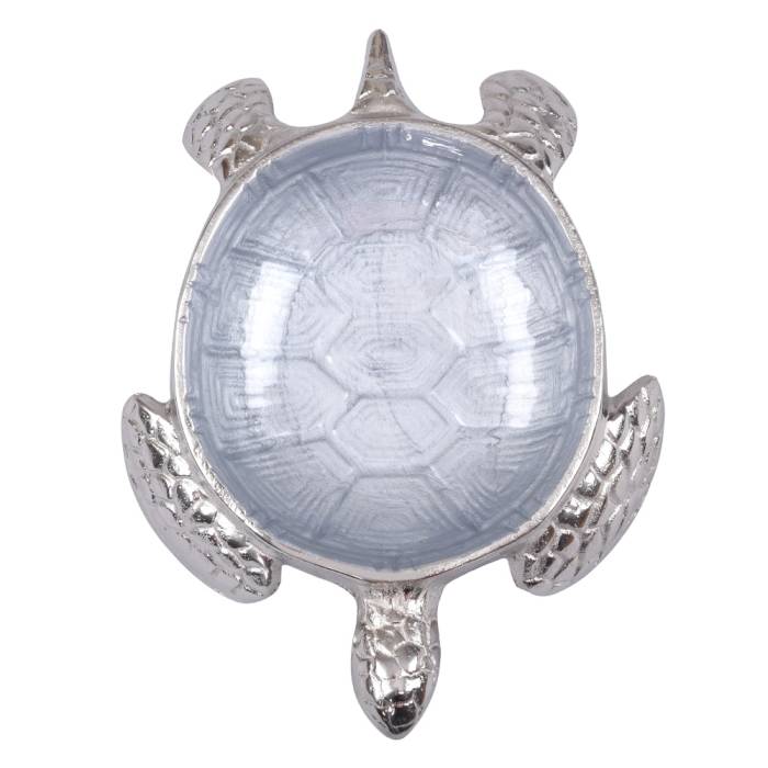 Canba Silver Grey Turtle Large Bowl 25X21X5 cm
