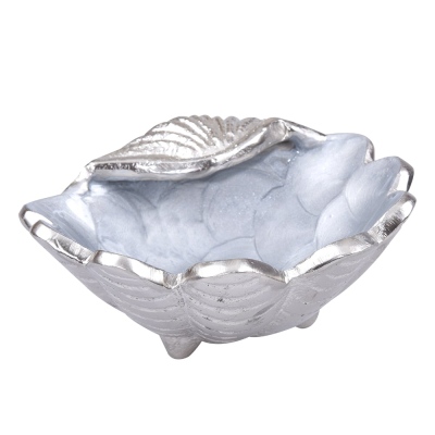Canba Silver Grey Mussel Deep Small Size Bowl 12X12X4 Cm - 2