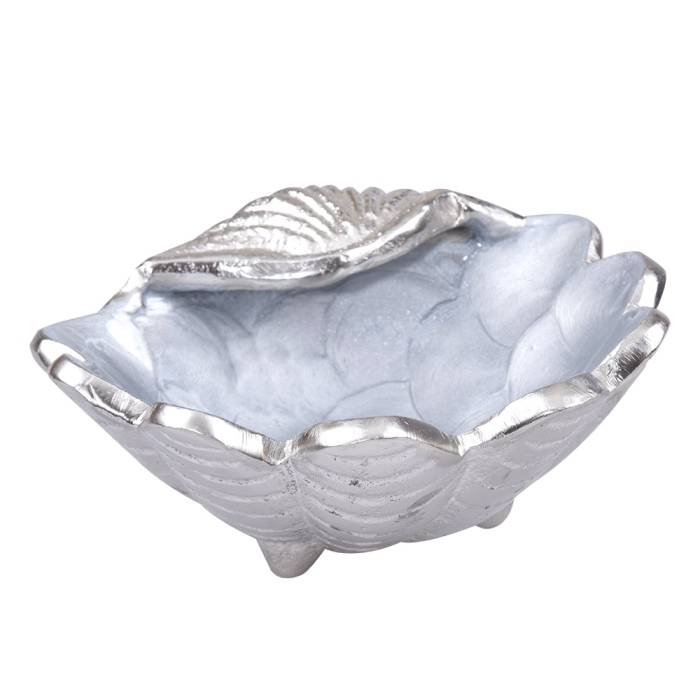 Canba Silver Grey Mussel Deep Small Size Bowl 12X12X4 Cm - 2